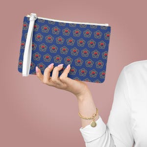 South Korea Clutch Bag Blue Korean Clutch Purse Korean Custom Purse Korean Gift for Her Asian Handbag