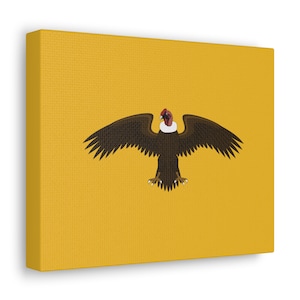 Colombia Gallery Wrap, Colombian Canvas Gallery Print, Colombia Coat of Arms Andean Condor, Colombian Wall Art, Colombian Gift, Colombia