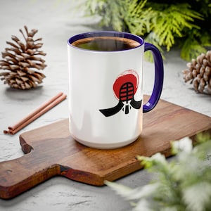 Kendo Colorful Mug 11oz 15oz Kendo Dishwasher Safe Mug Martial Arts Home Office Gift Japan Coffee Mug Hot Cocoa Mug