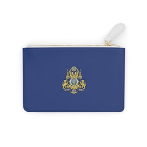 Cambodia Mini Clutch Bag Blue Cambodia Mini Clutch Purse Khmer Cambodian Clutch Wallet Cambodian Gift