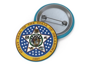 Przypinka Oklahoma Pin USA Przypinka stanu Oklahoma Prezent Oklahoma Sooner State Decor Koszulka Oklahoma Kolekcjonerska przypinka Oklahoma USA Pieczęć Oklahomy