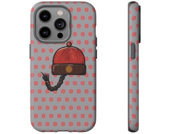 Chinese Merchant Hat Phone Case, Lu Prosperity, Phone Cover Gift Chinese, Sanxing Accessories, iPhone, Samsung, Google Pixel