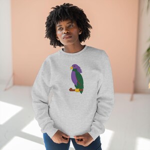 Dominica Unisex Crewneck Sweatshirt, Dominica Unisex Cotton Blend Sweatshirt, Caribbean Sweatshirt, Sisserou Parrot, Dominica Gift, Dominica