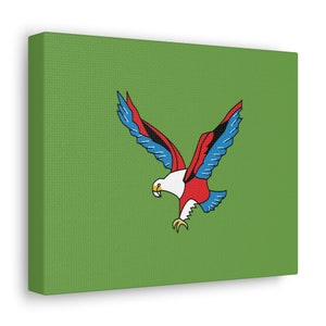 Namibia Gallery Wrap, Namibia Canvas Gallery Print, Namibia Coat of Arms African Fish Eagle, African Wall Art, Namibian Decor, Namibia