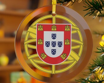 Portugal Glass Ornaments, Portugal Holiday Ornaments, European Holiday Decor, European Christmas Ornaments, Portuguese Party Decor, Portugal