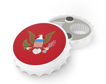 Ouvre-bouteille rouge Etats-Unis personnalisé Ouvre-bouteille américain cadeau amateur de bière décoration cuisine Etats-Unis patriote cadeau maison bar décoration
