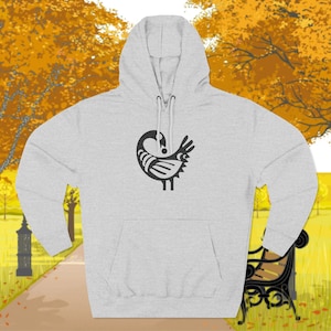 Adinkra Unisex Pullover Hoodie, Sankofa Unisex Cotton Blend Pullover Hoodie, African Hoodie, Sankofa Adinkra Symbol, Ghana