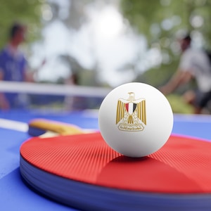 Egypt Table Tennis Balls (Set of 6), Egypt Ping Pong Balls (6 pieces), Egypt Flag, Egypt