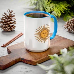 Argentina Colorful Mug 11oz 15oz Argentina Dishwasher Safe Mug Argentinian Home Office Gift Argentinian Hot Cocoa Mug Coffee Mug Argentina