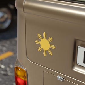 Philippines Outdoor Sticker Transparent Philippines Sun Auto Decal Philippines Vinyl Decal Filipino Auto Gift