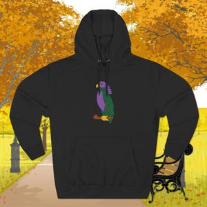 Dominica Unisex Pullover Hoodie, Dominica Unisex Cotton Blend Hoodie, Dominica Sisserou Parrot, Caribbean Hoodie, Dominican Gift, Dominica