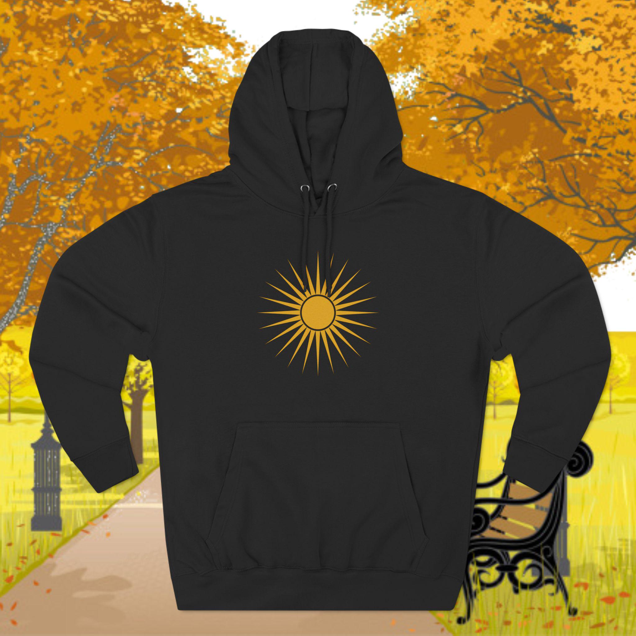 Rwanda Unisex Pullover Hoodie, Rwanda Unisex Cotton Blend Hoodie, Rwanda Flag Sun, African Nature Hoodie, Rwandan Gift, Rwanda