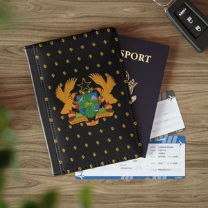 Ghana Passport Cover, African Travel Gift, Travel Essentials | Ghana, Travel Wallet, Global Decor