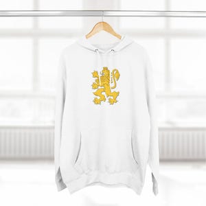 Bulgaria Unisex Pullover Hoodie, Bulgaria Unisex Cotton Blend Hoodie, Bulgaria Lion Rampant, European Nature Hoodie, Bulgaria