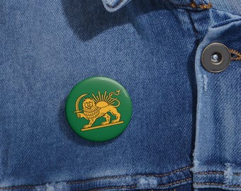 Persia Pin Button Persia International Pin Button Persian Holiday Gift Persian Decor Persia Shirt and Accessories