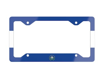 El Salvador nummerplaatframe, El Salvador metalen nummerplaatframe, vlag van El Salvador, Latino autoaccessoires, autogeschenken, El Salvador
