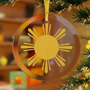 Philippinen Glasverzierungen, Philippinen Urlaub Ornamente, Asiatische Feiertage Dekor, Philippinische Weihnachtsverzierungen, Philippinische Party Dekor