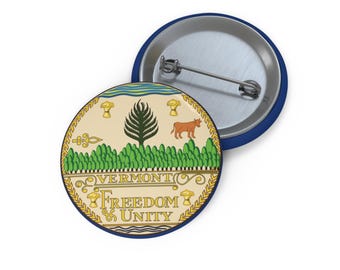 Vermont Pin Button USA Vermont Zustand Pin Vermont Geschenk New England Dekor Vermont Hemd Vermont USA Sammlerstück Pin Siegel von Vermont