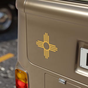 New Mexico Outdoor Sticker Transparent Zia Sun Auto Decal New Mexico Zia Vinyl Decal New Mexico Auto Gift