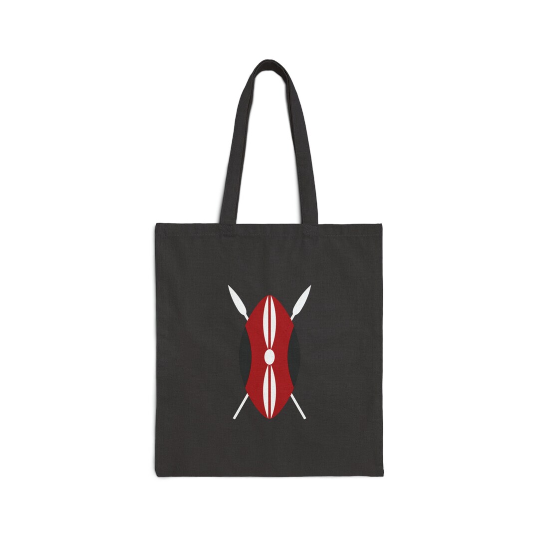 Kenya Canvas Tote Bag Gold, Kenyan Cotton Canvas Tote Bag, Kenya Flag