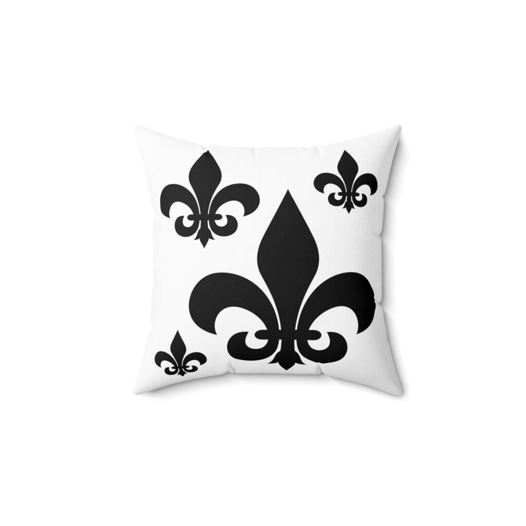 Fleur De Lis Pillow French Home and Office Decor Creole Etsy