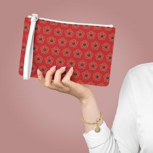 South Korea Clutch Bag Red Korean Clutch Purse Korean Custom Purse Korean Gift for Her Asian Handbag