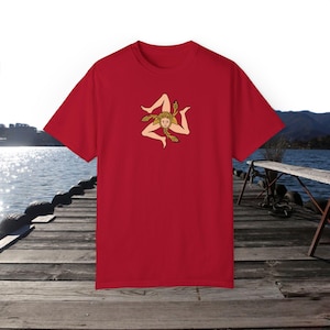 Sicily Unisex Tshirt Sicily Unisex Cotton Shirt Sicily Trinacria T-shirt Sicilian Custom Tee