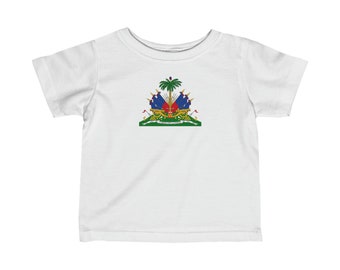Camiseta de Haití para bebés y niños pequeños, camiseta de Haití para bebés y niños pequeños, camiseta para bebé con la bandera de Haití, camiseta para niños haitianos, regalo para baby shower, Haití