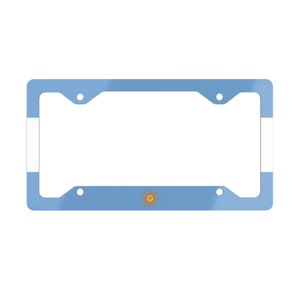 Argentina License Plate Frame, Argentina Metal License Plate Frame, Argentina Flag, Latino Car Accessories, Auto Gifts, Argentina