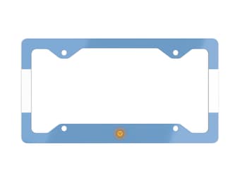 Argentina License Plate Frame, Argentina Metal License Plate Frame, Argentina Flag, Latino Car Accessories, Auto Gifts, Argentina