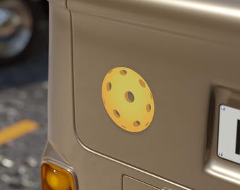 Pickleball Outdoor Sticker Transparent Yellow Pickleball Auto Decal Pickleball Vinyl Decal Pickleball Gift