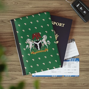 Green Nigeria Passport Cover, Nigeria Passport Wallet, African Passport Cover, Travel Essentials, African Travel Gift, Nigeria