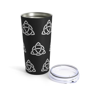 Celtic Triquetra Tumbler 20oz, Scandanavian Triquetra Tumbler 20oz, Stainless Steel Tumbler, Celtic Decor, Scandanavian Decor