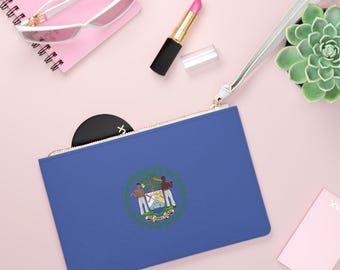 Royal Blue Belize White Clutch Bag Belizean Clutch Purse Belize Custom Purse Belizean Gift for Her Belizean Handbag
