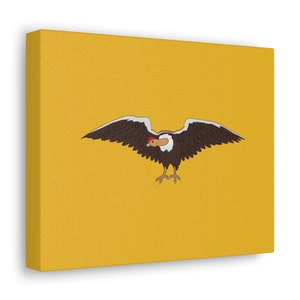 Ecuador Gallery Wrap, Ecuador Canvas Gallery Print, Ecuador Flag Andean Condor, South American Wall Art, Ecuadorian Gift, Ecuador