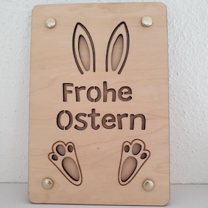 Einzigartige gelaserte Geschenkkarte aus Holz – Personalisierte Geschenkidee für Geldgeschenke & Ostern