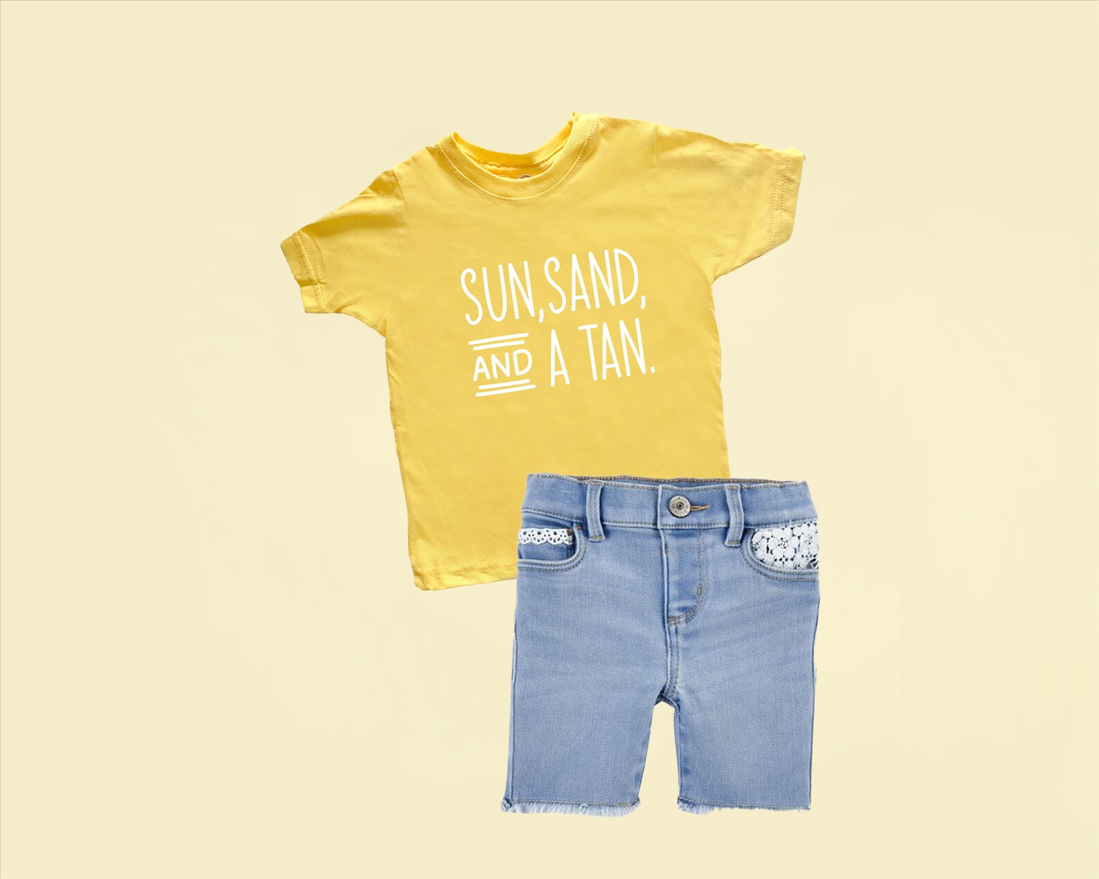 Sun Sand and a Tan Shirt Toddler Girl Tee Summer Shirt Etsy