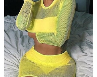 yellow rave top