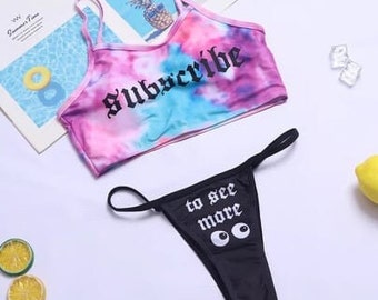 Suscribe To See More 2 piece Outfit. Rave Look. Swimming Outfit.