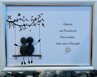 Stone picture gift girlfriend birthday Christmas anniversary happiness is to have a girlfriend like you