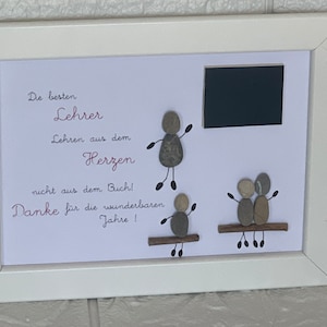 Steinbild Geschenk Abschied Lehrer Klassenlehrer Schüler Abschiedsgeschenk Grundschule