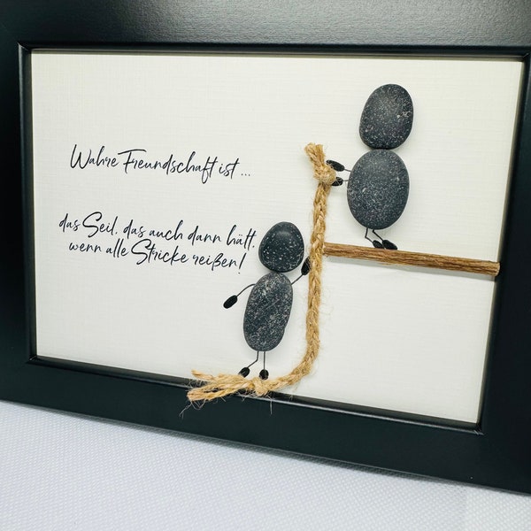 Steinbild freundschaft Etsy.de