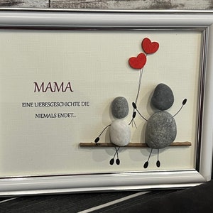 Stone picture gift mom mother Mother's Day Valentine's Day birthday love story that never ends