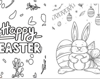 Download Easter Coloring Book Etsy