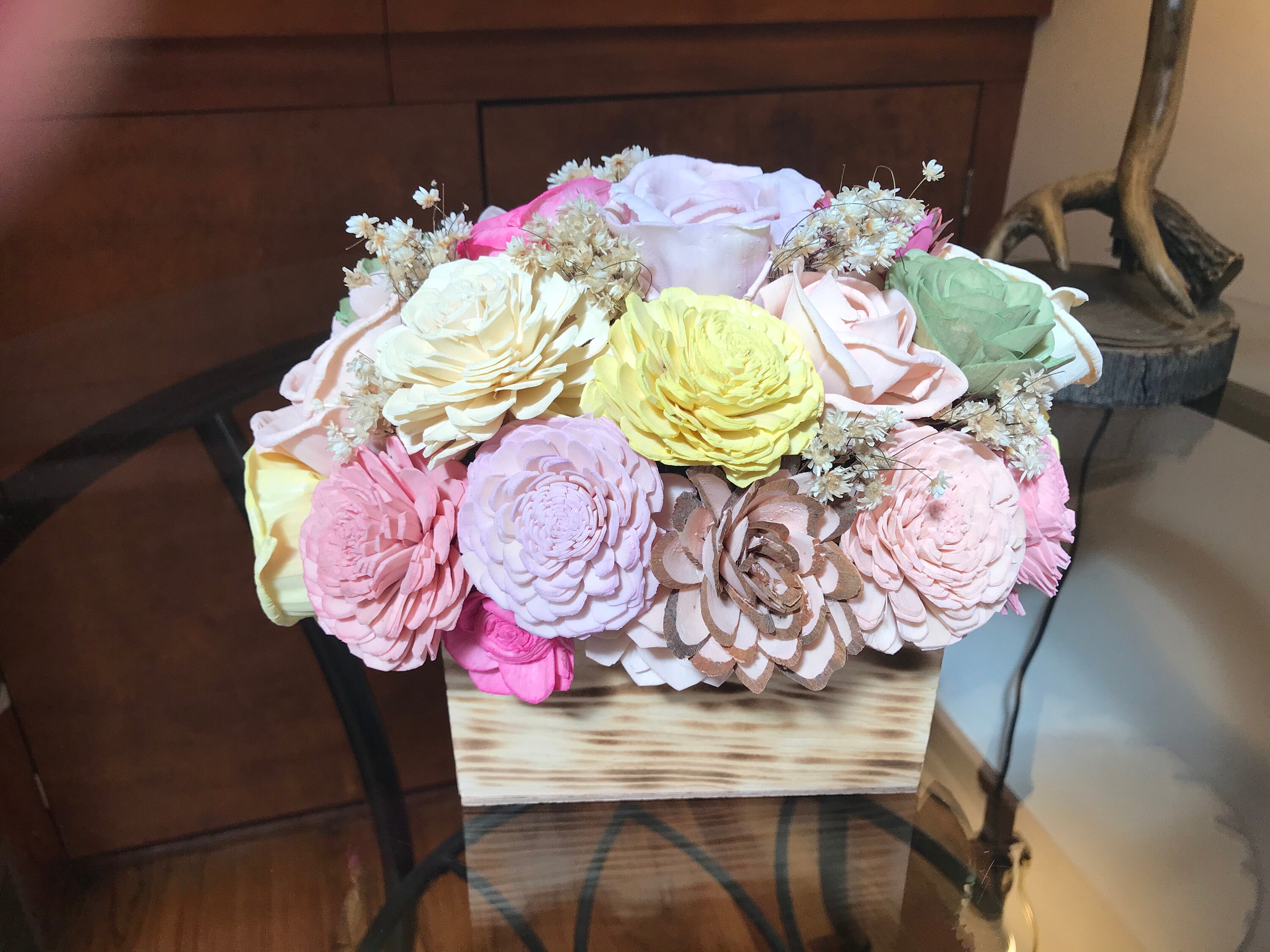 Sola Wood Flower Centerpiece home decor flowers Etsy