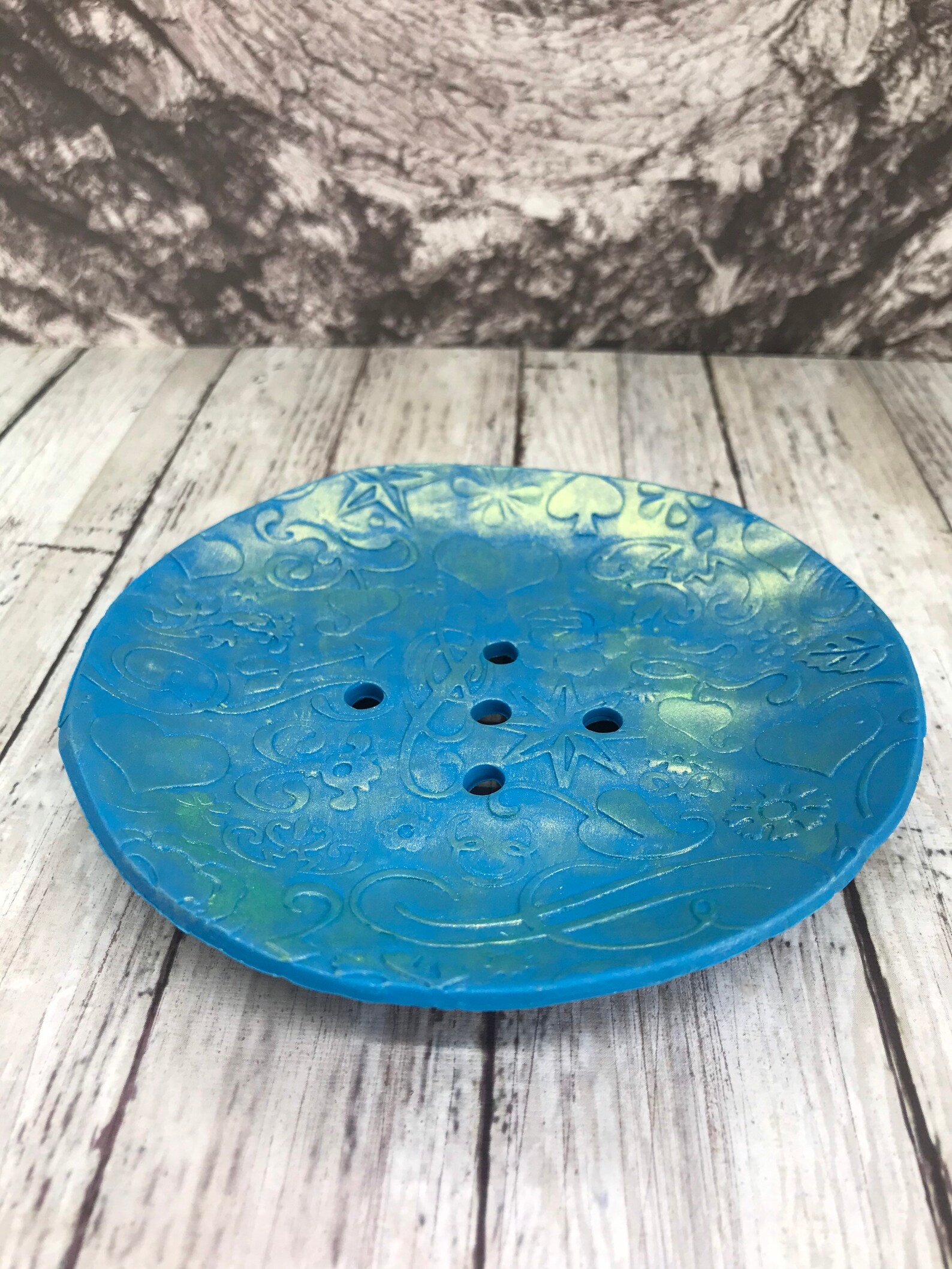 Handmade polymer clay soap dish. Etsy