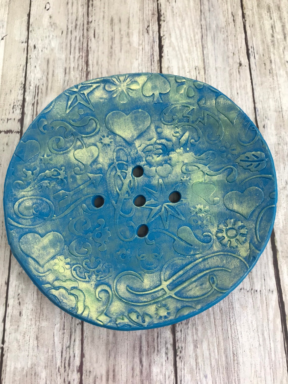 Handmade polymer clay soap dish. Etsy