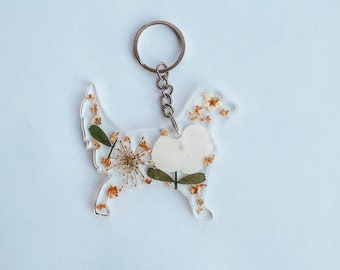 Sleutelhanger Ierse setter: handgemaakte hars hond moedercadeau