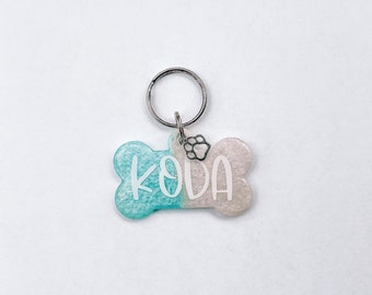 Personalized dog tag, Customized dog tag, dog tag, bone tag, bone, dog collar, dog bone, resin dog tag, resin tag, cute dog tag, cute gift