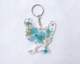 Chicken keychain, chicken, rooster, gift idea, cute gift, farm animal, chicken mom, chicken mama